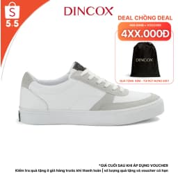 Thumbnail Giày Sneaker Da Nam Nữ E13 Off/White Dincox 1
