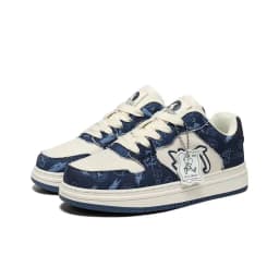 Thumbnail Giày sneaker nam nữ unisex HLA Jeans màu trắng xanh chính hãng, kiểu dáng thời trang đơn giản thoáng khí, đế cao su êm m 2