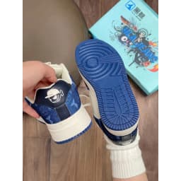 Thumbnail Giày sneaker nam nữ unisex HLA Jeans màu trắng xanh chính hãng, kiểu dáng thời trang đơn giản thoáng khí, đế cao su êm m 4