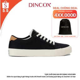Thumbnail Giày Sneaker Nam Nữ Vải Canvas DINCOX E12 Black Đơn Giản Thanh Lịch - Unisex Sneaker 1