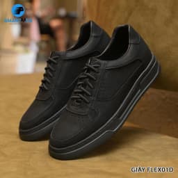 Thumbnail Giày Sneaker tăng chiều cao thể thao siêu nhẹ FLEX-01 Đen 3