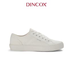 Thumbnail Giày Sneaker Vải Canvas Nam Nữ E18 Trắng Dincox 3