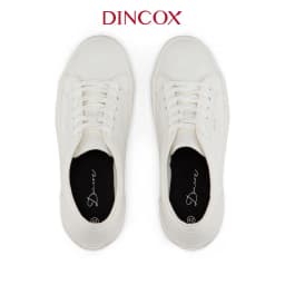 Thumbnail Giày Sneaker Vải Canvas Nam Nữ E18 Trắng Dincox 4