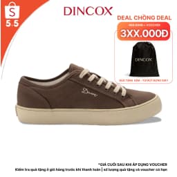 Thumbnail Giày Sneaker Vải Canvas Nam Nữ E18 Chocolate Dincox 1