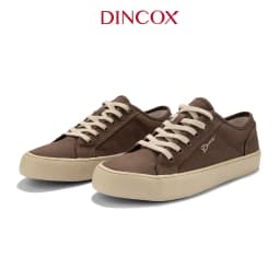 Thumbnail Giày Sneaker Vải Canvas Nam Nữ E18 Chocolate Dincox 3