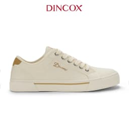 Thumbnail Giày Sneaker Vải Canvas Nam Nữ E12 Cream Thời Trang Dincox 2