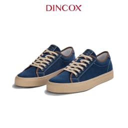 Thumbnail Giày Sneaker Vải Canvas Nam Nữ E12 Dark Navy Dincox 2