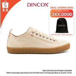 Thumbnail Giày Sneaker Vải Canvas Unisex D27 White DINCOX Đơn Giản Hiện Đại 1