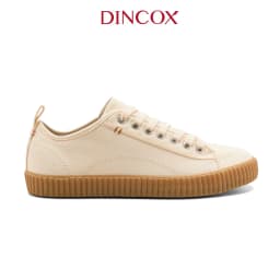 Thumbnail Giày Sneaker Vải Canvas Unisex D27 White DINCOX Đơn Giản Hiện Đại 2