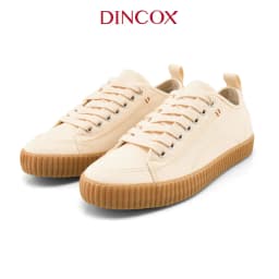 Thumbnail Giày Sneaker Vải Canvas Unisex D27 White DINCOX Đơn Giản Hiện Đại 3
