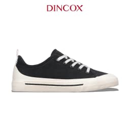 Thumbnail Giày Sneaker Vải Canvas Unisex Chính Hãng DINCOX C20 Black Sang Trọng Tinh Tế Đơn Giản 2