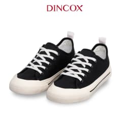 Thumbnail Giày Sneaker Vải Canvas Unisex Chính Hãng DINCOX C20 Black Sang Trọng Tinh Tế Đơn Giản 3
