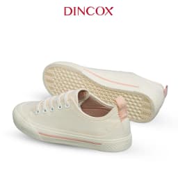 Thumbnail Giày Sneaker Vải Nữ DINCOX C20 Nữ Tính Sang Trọng Off/White 4