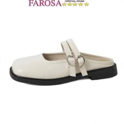 Thumbnail Giày sục nữ mũi vuông FAROSA -H81 giày nữ thời trang phối hai quai ngang lên chân cực phong cách 1