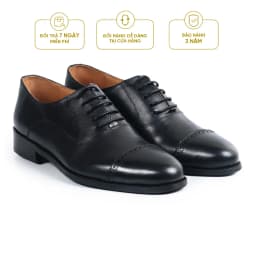 Thumbnail Giày Tây Cao Cấp CHARLES CAPTOE OXFORD - OF02 - Da Bò Ý Lót Trong Da Bò Mộc - Thương hiệu Be Classy 1