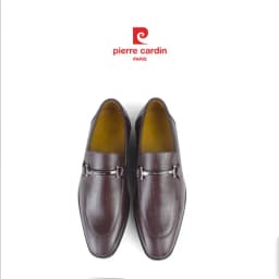 Thumbnail Giày tây lười Pierre Cardin chất liệu da bò cao cấp, khóa kéo phụ kiện logo - 783 3