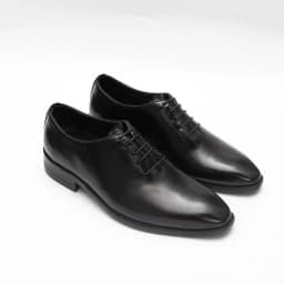 Thumbnail Giày tây nam công sở buộc dây dáng oxford wholecut da bò trơn màu đen FTT Leather mã F631 3