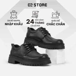 Thumbnail Giày tây nam G2 Chunky derby tăng chiều cao 5,5cm giày da công sở trẻ trung từ da bò cao cấp khâu đế 1