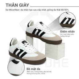 Thumbnail Giày thể thao đế bằng G2 Gaze giày nam sneaker dáng thể thao nữ samba thời trang chính hãng G2 STORE 4