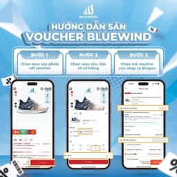 Thumbnail Giày Thể Thao Nam Nữ Siêu Nhẹ BLUEWIND Semicircle Êm Chân, Thoáng Khí Phù Hợp Giày Chạy Bộ Nữ 68380 2