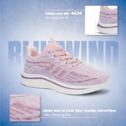 Thumbnail Giày Thể Thao Nam Nữ Siêu Nhẹ BLUEWIND Semicircle Êm Chân, Thoáng Khí Phù Hợp Giày Chạy Bộ Nữ 68380 3
