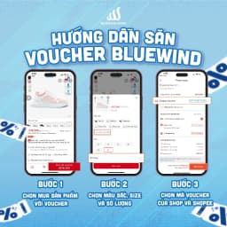 Thumbnail Giày Thể Thao Nữ BLUEWIND Vải Dệt Kim Thoáng Khí Phù Hợp Giày Chạy Bộ, Tập Gym 68772 2