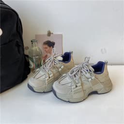 Thumbnail Giày Thể Thao Nữ MEELY Đế Cao 5Cm Trẻ Trung, Năng Động Chất Liệu Cao Cấp - LA75 4