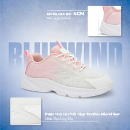 Thumbnail Giày Thể Thao Nữ Siêu Nhẹ BLUEWIND Đế Êm Mềm Trẻ Trung, Năng Động Dễ Phối Đồ 68876 3