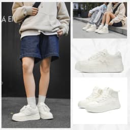 Thumbnail Giày thể thao sneaker nam nữ Enter Dragon De Monaco Full White 2025 (2 Phiên bản cổ thấp và cổ cao ) 1