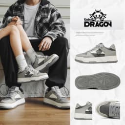 Thumbnail Giày thể thao sneaker nam nữ Enter Dragon De Monaco Gray 2025 (2 Phiên bản cổ thấp và cổ cao ) 1
