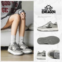Thumbnail Giày thể thao sneaker nam nữ Enter Dragon De Monaco Gray 2025 (2 Phiên bản cổ thấp và cổ cao ) 3