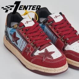 Thumbnail Giày thể thao sneaker nam nữ Unisex F1 Enter Wine Red (Rượu vang đỏ trong ngôi sao) 2