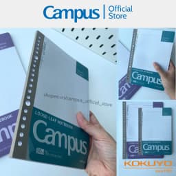 Thumbnail Giấy Đục Lỗ Loose-Leaf Binder Refill (Dạng Vở Xé & Dạng Túi) Ruột Sổ Còng A5/B5 50/100 Tờ Chính Hãng Campus 1