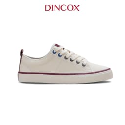 Thumbnail Giày Vải Canvas Đế Bằng Sneaker Nam Nữ C40 Trắng Kem Dincox 3