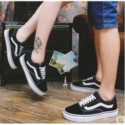 Thumbnail Giày Vans Old Skool Black White SKU VN000D3HY28 2