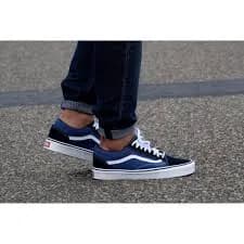 Thumbnail Giày Vans Old Skool Navy White SKU : VN000D3HNVY 1