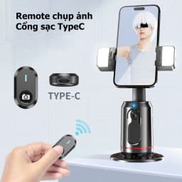 Thumbnail Gimbal Điện Thoại Q02 Tự Xoay 360 Độ Theo Người, Chân Quay Chống Rung Để Quay Video Vlog Livestream Chụp Ảnh - HOLOCOM 4