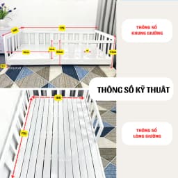Thumbnail Giường Gỗ GOLDCAT Cho Trẻ Từ 2-15 Tuổi Phong Cách Hàn Quốc, Trọng Tải Tối Đa 180kg, Gỗ Quế An Toàn 2