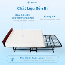 Thumbnail Giường xếp gấp gọn CHU MY - Giải pháp tiện lợi cho không gian hẹp 2