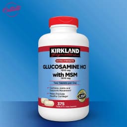 Thumbnail Glucosamine hcl with msm Kirkland Signature giảm đau nhức xương khớp hộp 375 viên extaste 2