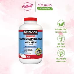Thumbnail Glucosamine hcl with msm Kirkland Signature giảm đau nhức xương khớp hộp 375 viên extaste 3