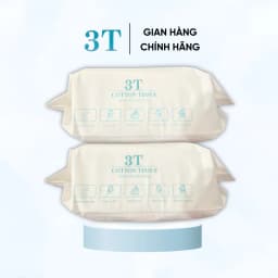 Thumbnail Gói 100 Tờ Khăn Khô Lau Mặt Đa Năng 3T Pharma Dùng 1 Lần 1