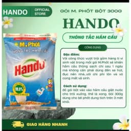 Thumbnail Gói bột thông tắc hầm cầu M.phốt bột Hando 300g 1