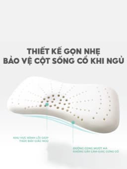 Thumbnail Gối cao su non 1989KIDS SHOP cho bé từ 1 đến 12 tuổi 2 lõi tùy chỉnh độ cao mềm mại chống lệch xương cổ, mỏi vai gáy 4