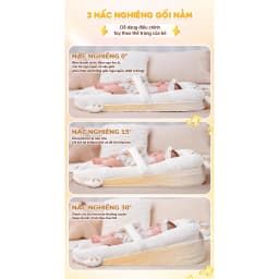 Thumbnail Gối chống trào ngược cho bé Hổ vàng Chilux - Thiết kế 3 nấc nghiêng tùy chỉnh, gối định hình 1