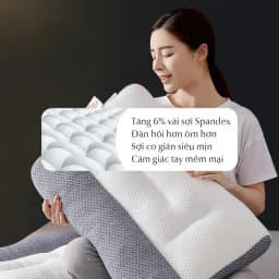 Thumbnail Gối công thái học Dofia chống đau mỏi cổ vai gáy Dofia sợi bông 3d êm ái DF-P001A 3
