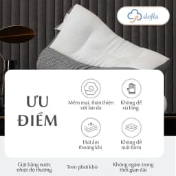 Thumbnail Gối công thái học Dofia chống đau mỏi cổ vai gáy Dofia sợi bông 3d êm ái DF-P001A 4