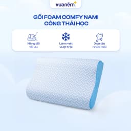 Thumbnail Gối foam Comfy Nami 40x60cm lượn sóng nâng đỡ vai gáy, công nghệ làm mát cao cấp 1