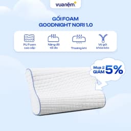 Thumbnail Gối Foam Goodnight Nori 1.0 30*60 lượn sóng nâng đỡ cổ vai gáy 1