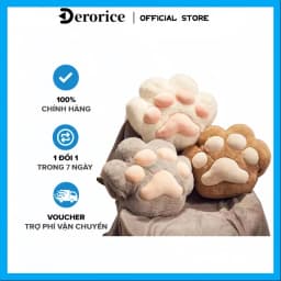 Thumbnail gối hình bàn chân mèo Gối ném, chăn văn phòng và gối ba trong một quà sinh nhật cô gái 1